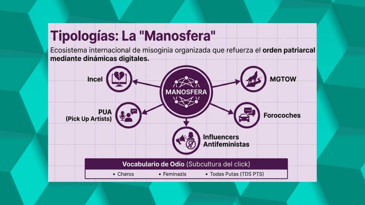 Mapa de la 'Manosfera' y la violencia digital contra la mujer: el 80% de las jóvenes españolas ha sufrido acoso en redes