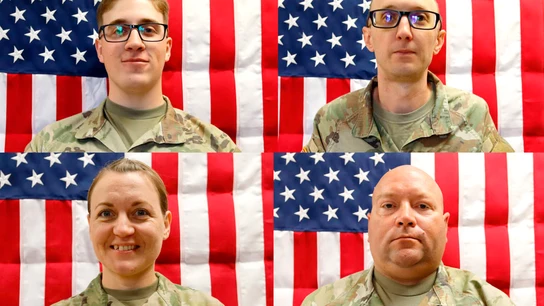 Fotografías de la Reserva del Ejército de los Estados Unidos, que muestra a los cuatro reservistas que perdieron la vida el pasado domingo en Kuwait. Fotografías de la Reserva del Ejército de los Estados Unidos, que muestra a los cuatro reservistas que perdieron la vida el pasado domingo en Kuwait.