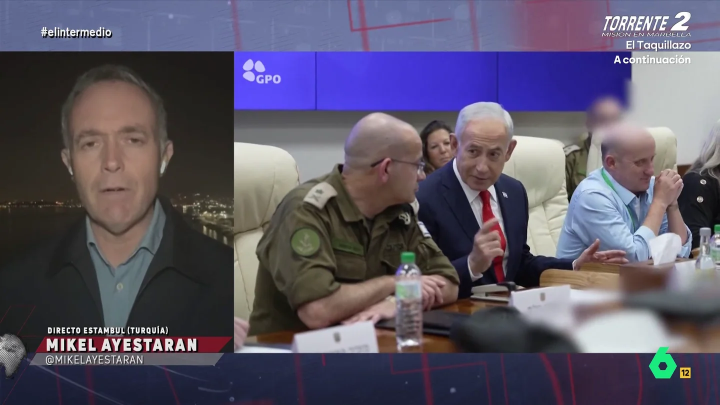 Mikel Ayestaran, sobre Netanyahu: "Dice que Trump y él están salvando al mundo, aunque sea a bombazos" Mikel Ayestaran, sobre Netanyahu: "Dice que Trump y él están salvando al mundo, aunque sea a bombazos"