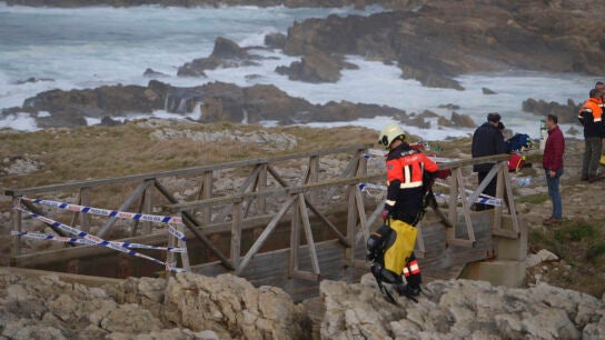 Pasarela del Bocal (Santander) precintada