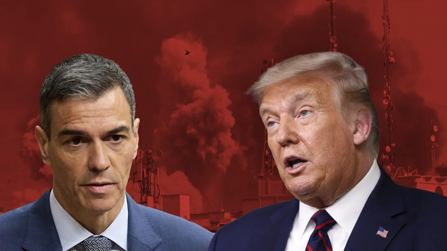 Pedro Sánchez y Donald Trump. Pedro Sánchez y Donald Trump.