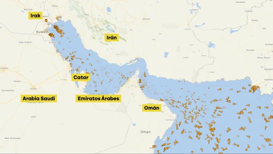 El estrecho de Ormuz continúa bloqueado: más de 3.000 barcos siguen parados porque ninguna aseguradora asume el coste El estrecho de Ormuz continúa bloqueado: más de 3.000 barcos siguen parados porque ninguna aseguradora asume el coste