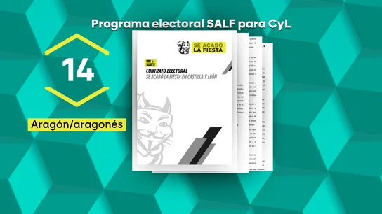 Alvise copia el programa electoral de Aragón para Castilla y León sin cambiar ni las menciones a los aragoneses Alvise copia el programa electoral de Aragón para Castilla y León sin cambiar ni las menciones a los aragoneses