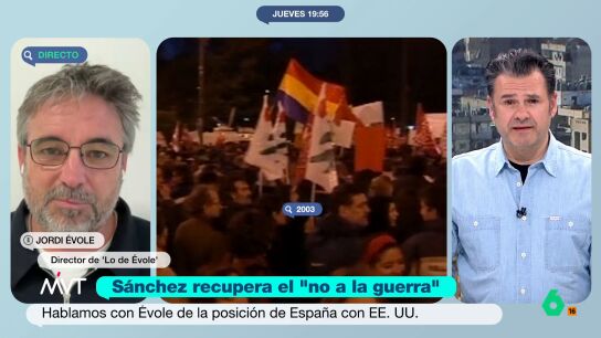 La actriz Lola Herrera es la protagonista del pr&oacute;ximo programa de 'Lo de &Eacute;vole'. Adem&aacute;s, el periodista tambi&eacute;n ha hablado sobre Oriente Medio y el conflicto de Estados Unidos con Espa&ntilde;a. 