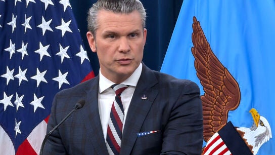 El secretario de Guerra estadounidense, Pete Hegseth.