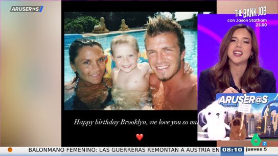 La reacci&oacute;n de David y Victoria Beckham por el cumplea&ntilde;os de Brooklyn mientras &eacute;l lo celebra con Nicola Peltz