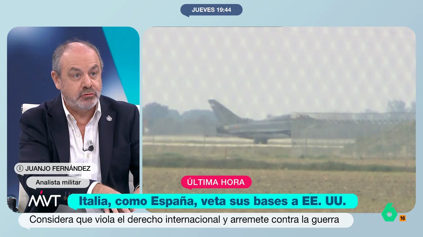 Juanjo Fernández, analista militar, explica las diferencias de soberanía en las bases que utiliza EEUU en el mundo Juanjo Fernández, analista militar, analiza los diferentes grados de soberanía que tienen las bases que utiliza EEUU en el mundo, desde las que requieren de acuerdos, como las españolas, a las que son territorio norteamericano, como las de Japón.