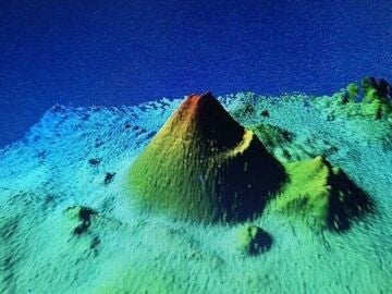 Imagen 3D del volc&aacute;n de Enmedio