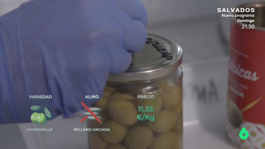  Esto es lo que realmente lleva el relleno de las aceitunas con anchoa: "No es anchoa"