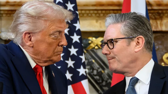 Donald Trump, junto a Keir Starmer Donald Trump, junto a Keir Starmer