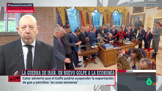 Gonzalo Bernardos alerta del impacto económico de la guerra: "Preparaos para más inflación, menos crecimiento y mayor pérdida de poder adquisitivo" Gonzalo Bernardos alerta del impacto económico de la guerra: "Preparaos para más inflación, menos crecimiento y mayor pérdida de poder adquisitivo"