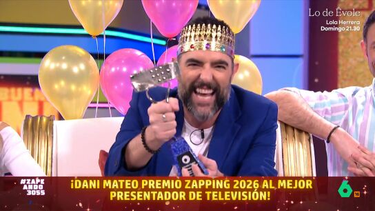 Dani Mateo gana el premio Zapping 2026 al mejor presentador de la TV: "