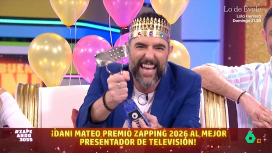 Dani Mateo gana el premio Zapping 2026 al mejor presentador de la TV: " Dani Mateo gana el premio Zapping 2026 al mejor presentador de la TV: "
