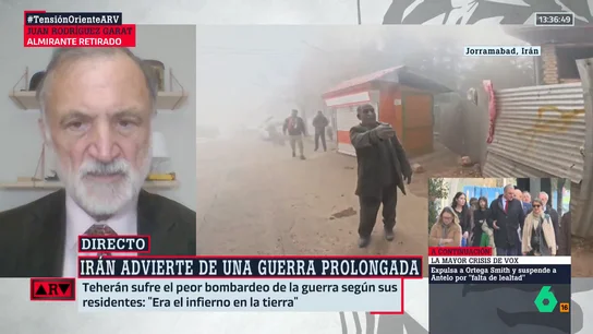 El almirante Rodríguez Garat, sobre la "estrategia de Trump" en Irán: "Me da la impresión de que la dirección política de la guerra de EEUU está improvisando" El almirante Rodríguez Garat, sobre la "estrategia de Trump" en Irán: "Me da la impresión de que la dirección política de la guerra de EEUU está improvisando"