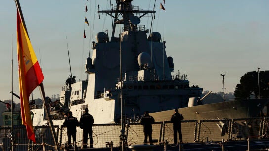 Imagen de archivo de la fragata "Crist&oacute;bal Col&oacute;n"