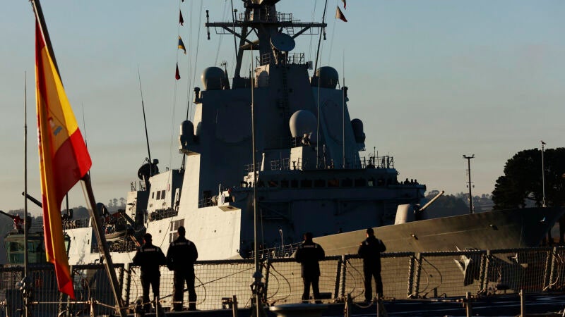 Imagen de archivo de la fragata "Crist&oacute;bal Col&oacute;n"