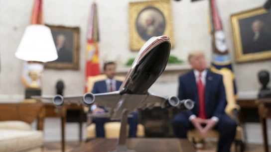 Maqueta del 747 regalado a Trump Maqueta del 747 regalado a Trump