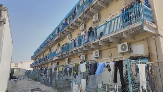 Imagen de un suburbio en Dubái Imagen de un suburbio en Dubái