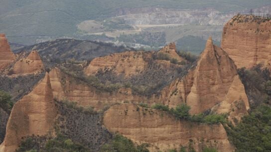Imagen de archivo de zonas calcinadas en el Parque de Las M&eacute;dulas