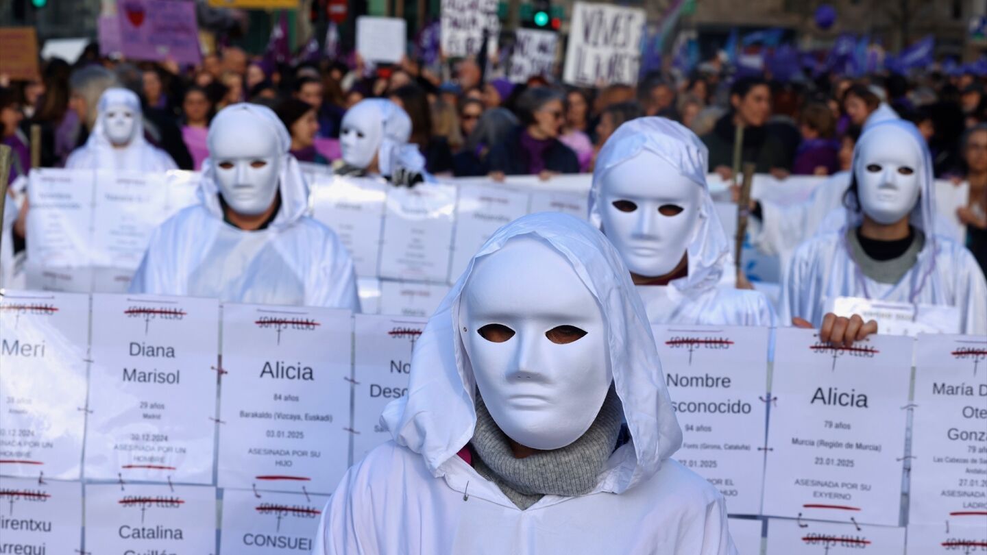 Manifestación por el 8M en Valencia.