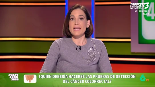 ¿Quién debería hacerse las pruebas de detección del cáncer colorrectal? Boticaria García aclara esta cuestión La farmacéutica señala que a través de una prueba llamada test de sangre oculta en heces se puede detectar, de manera temprana, el cáncer colorrectal. Boticaria señala que todos, a partir de los 50 años, deberían someterse a pruebas.
