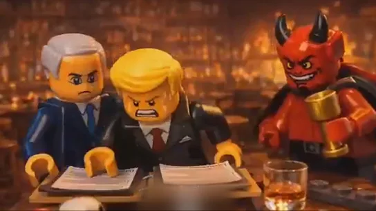 Imagen de un vídeo propagandístico del régimen iraní creado con inteligencia artificial Imagen de un vídeo propagandístico del régimen iraní creado con inteligencia artificial