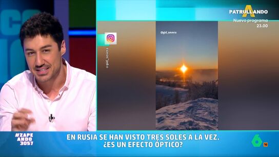 En Rusia se han podido ver en el cielo tres soles. El meteor&oacute;logo de laSexta se&ntilde;ala que este fen&oacute;meno se conoce como, entre otras cosas, 'sun dogs' y es, sencillamente, un fen&oacute;meno &oacute;ptico atmosf&eacute;rico. 