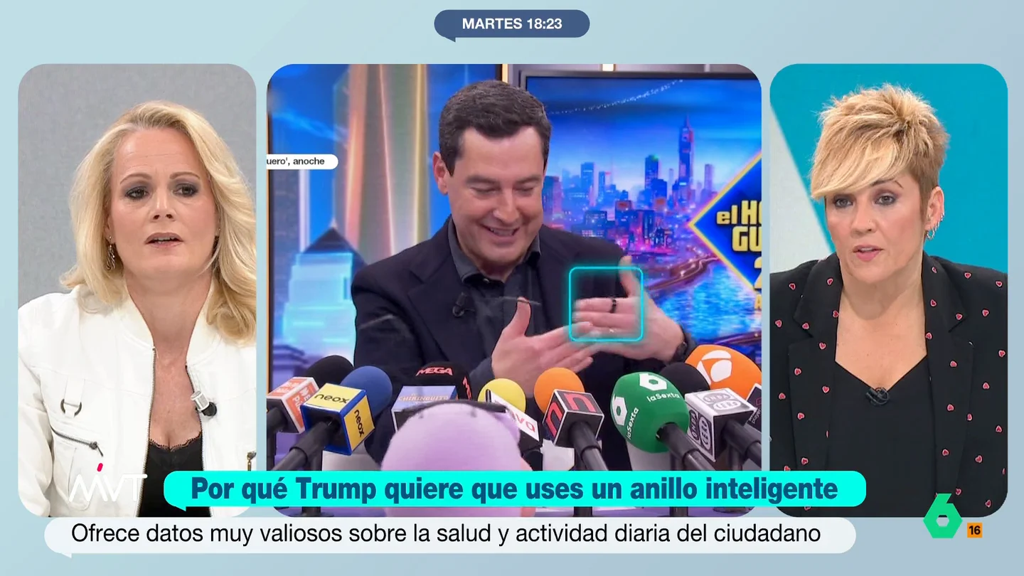Zaida Cantera, crítica con los anillos inteligentes: "Permiten encasillar a la población, no seamos ingenuos" Donald Trump ha señalado que todos los estadounidenses en el año 2030 deberían contar con uno de estos dispositivos que permiten monitorizar diferentes parámetros de salud: desde la calidad de nuestro sueño a nuestra actividad física diaria.