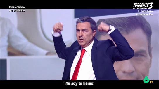 'Pedro Sánchez' se pone a cantar en El Intermedio: "Creías que estaba muerto, pero he vuelto a la acción" 'Pedro Sánchez' se pone a cantar en El Intermedio: "Creías que estaba muerto, pero he vuelto a la acción"