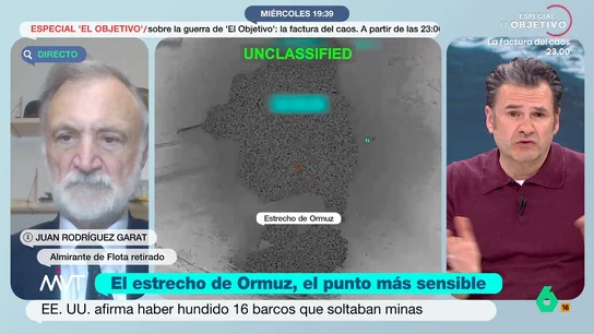 Juan Rodríguez Garat afirma que el estrecho de Ormuz "es el arma de disuasión masiva que tiene Irán y lo sigue siendo" El almirante de Flota retirado señala que la defensa que está llevado a cabo Irán "es otra" debido a que no puede responder a los ataques de Israel y Estados Unidos de la misma manera.