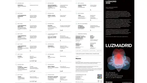 Horarios LuzMadrid 2026 Horarios LuzMadrid 2026