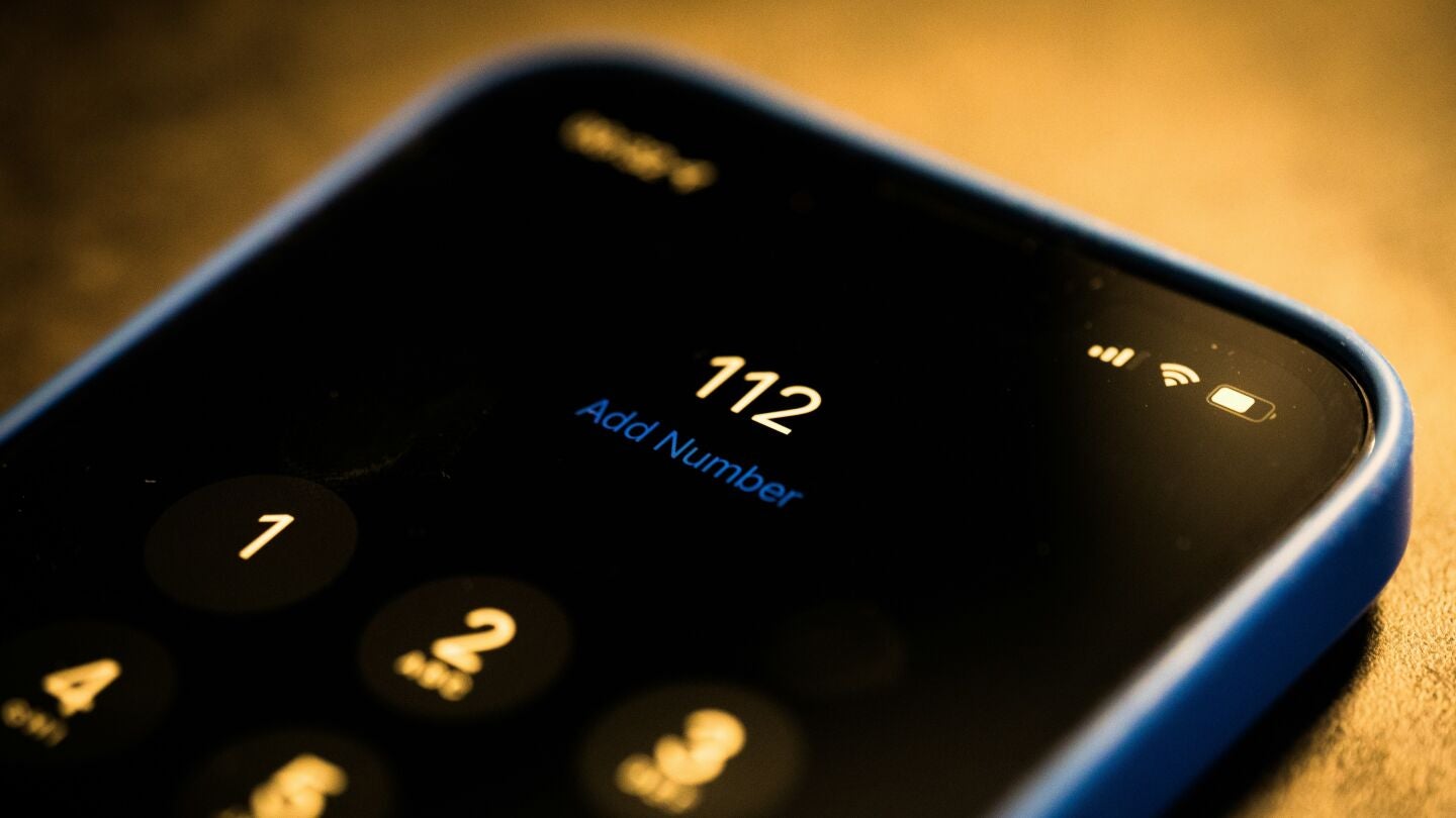 M&oacute;vil llamando al 112