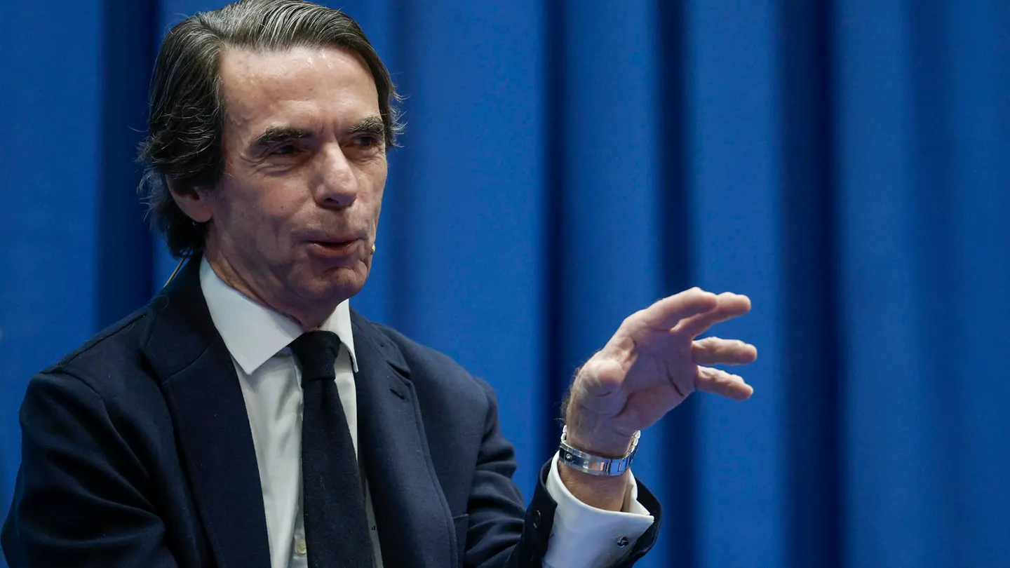 El expresidente del Gobierno José María Aznar interviene en la primera jornada del foro económico y empresarial Forinvest con la conferencia ‘Geoestrategia en el nuevo desorden mundial’. El expresidente del Gobierno José María Aznar interviene en la primera jornada del foro económico y empresarial Forinvest con la conferencia ‘Geoestrategia en el nuevo desorden mundial’.