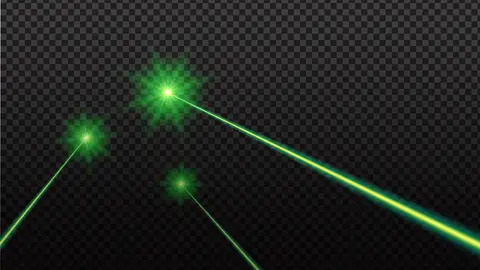 Rayo láser en el móvil Rayo láser en el móvil