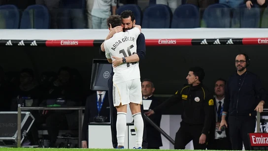 Álvaro Arbeloa y Arda Güler Álvaro Arbeloa y Arda Güler