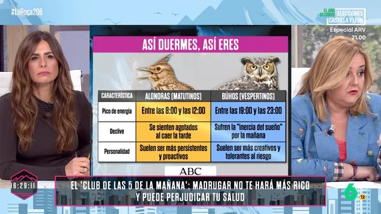 Los "alondra" y los "búho" Los "alondra" y los "búho"