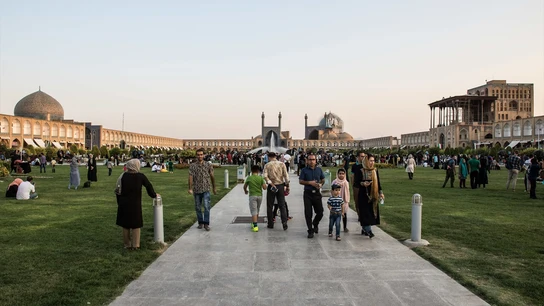 Gran plaza de Naqsh-e Jahan en Isfahán Gran plaza de Naqsh-e Jahan en Isfahán