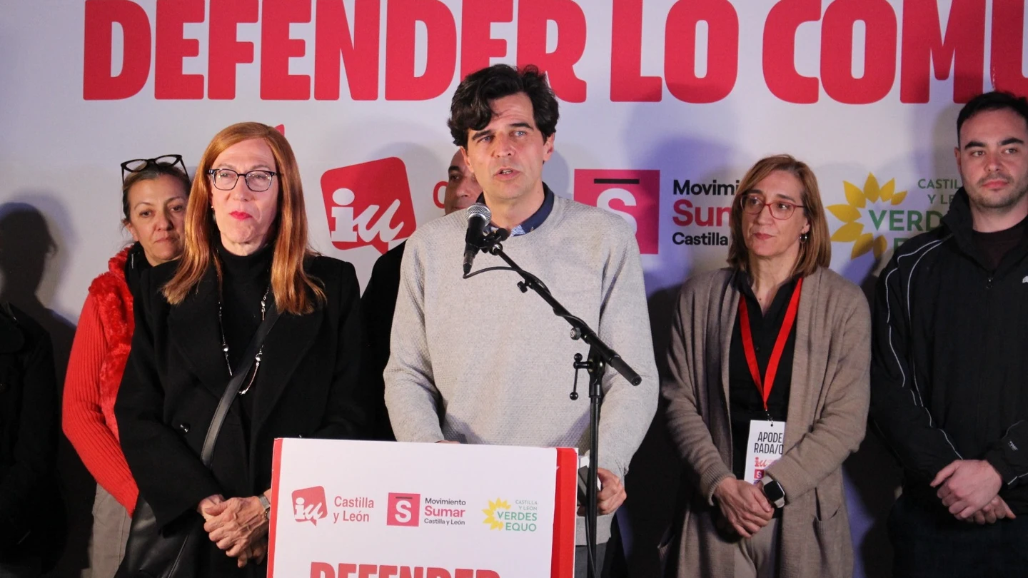 El candidato de En Común a la Presidencia de la Junta de Castilla y León, Juan Gascón, este domingo. El candidato de En Común a la Presidencia de la Junta de Castilla y León, Juan Gascón, este domingo.