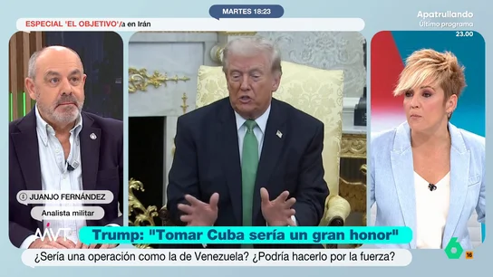 El analista militar Juanjo Fernández afirma que Trump quiere tomar Cuba "por simple control y sentirse poderoso" El presidente de Estados Unidos ha expuesto su interés en tomar Cuba "de alguna manera". Para el analista, para EEUU Cuba "es una molestia tradicional" y añade que Trump no tiene intención de "consolidar una democracia".