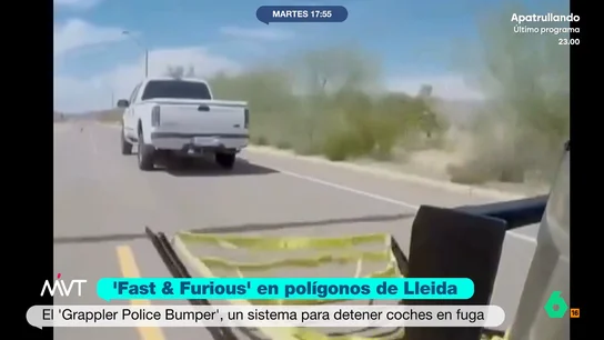 Así es el 'Grapper Police Bumper', el nuevo invento con el que las persecuciones policiales se acaban "en cinco segunditos" Más Vale Tarde analiza el nuevo invento llegado de Estados Unidos para detener a los delincuentes que huyen en sus coches. Se trata del 'Grapper Police Bumper', una especie de 'lazo' que 'caza' los automóviles al más puro estilo 'cowboy'.