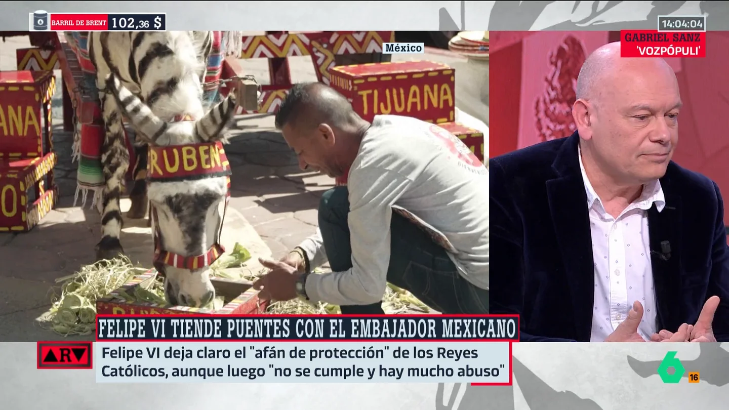 Gabi Sanz, sobre las palabras de Felipe VI: "Creo que hay un interés del rey por hacer de embajador pleno de la Cumbre Iberoamericana" Gabi Sanz, sobre las palabras de Felipe VI: "Creo que hay un interés del rey por hacer de embajador pleno de la Cumbre Iberoamericana"