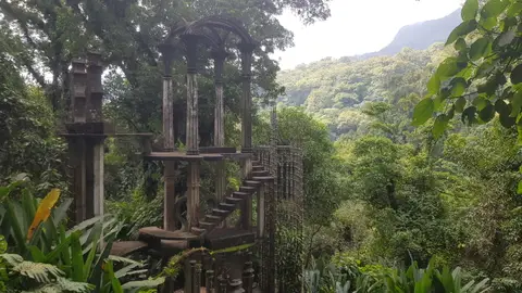 Las Pozas, en la selva mexicana Las Pozas, en la selva mexicana