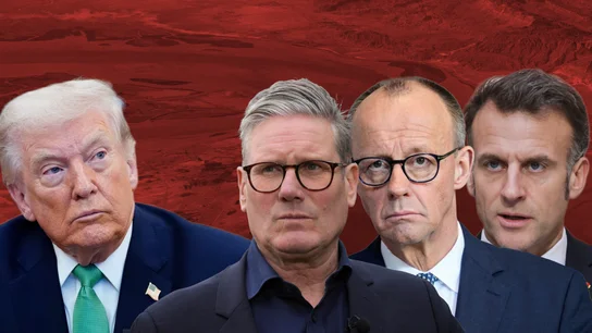 Donald Trump, Keir Starmer, Friedrich Merz y Emmanuel Macron Donald Trump, Keir Starmer, Friedrich Merz y Emmanuel Macron