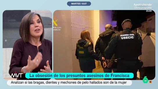 Beatriz de Vicente, sobre los detenidos por la muerte de Francisca Cadenas: "Va a sorprender mucho la perfilación de estos sujetos" Se ha especulado mucho sobre por qué la Guardia Civil no accedió al domicilio de los hermanos Julián y 'Lolo' González el día que desapareció Francisca hace nueve años.