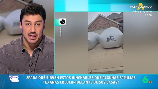Francisco Cacho explica cómo funciona el "sistema hinchable antigranizo" para coches que ya usan en EEUU En Estados Unidos temen dos cosas: los desastres naturales y el precio de las pólizas de seguros. Por ello, los norteamericanos han encontrado una curiosa forma de proteger su coche inspirada en los parques infantiles hinchables.