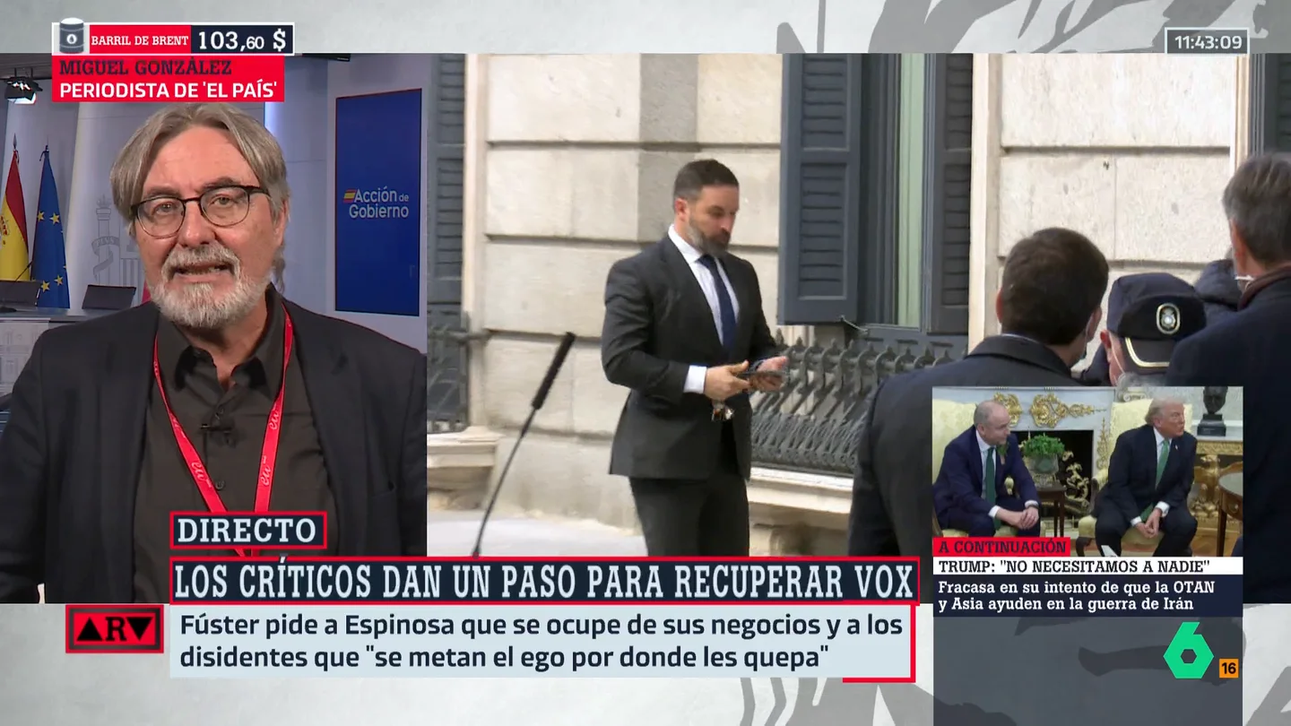 Miguel González, sobre Vox Miguel González, sobre Vox