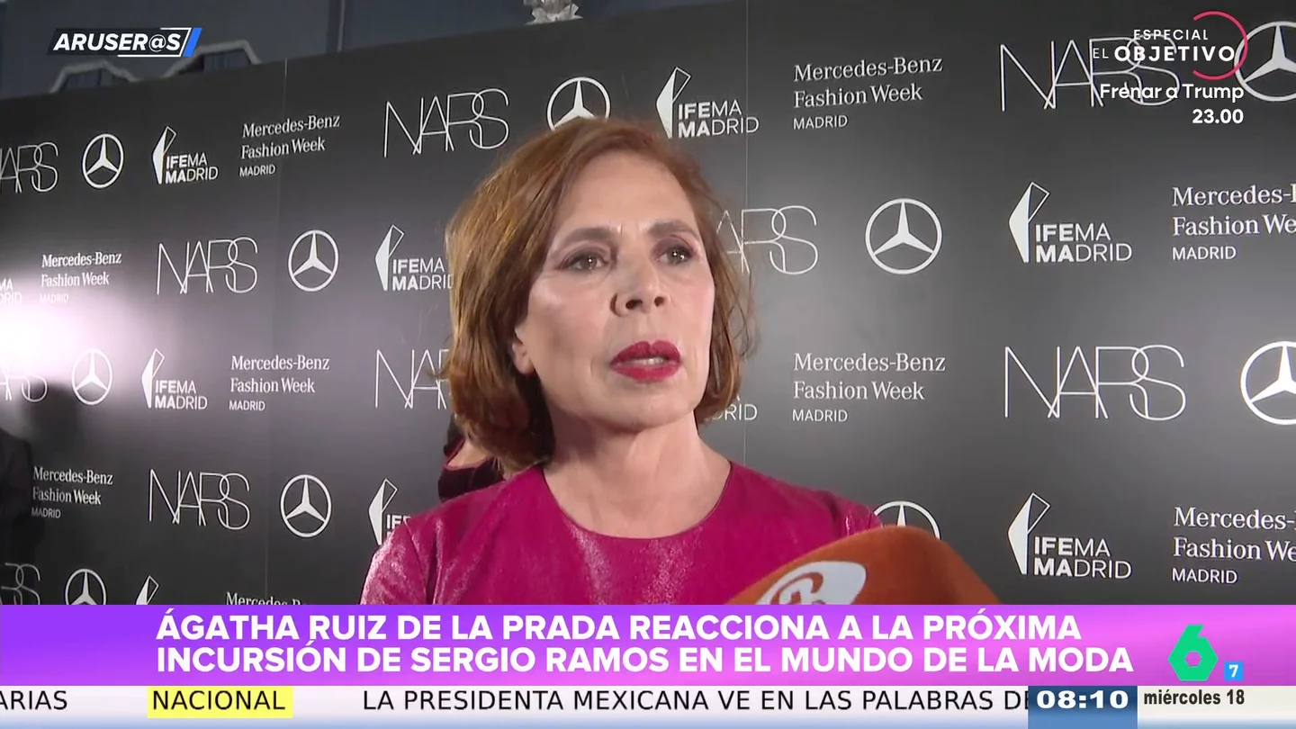 La tajante respuesta de Ágatha Ruiz de la Prada al saber que Sergio Ramos hará su propia colección de moda La tajante respuesta de Ágatha Ruiz de la Prada al saber que Sergio Ramos hará su propia colección de moda
