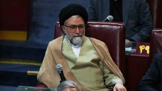 El ministro de Inteligencia iran&iacute;, Esmail Khatib, durante la ceremonia de inauguraci&oacute;n de la Asamblea de Expertos en Teher&aacute;n, Ir&aacute;n