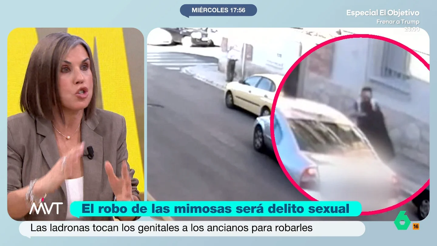 Beatriz de Vicente, sobre aplicar la ley del 'solo sí a sí' a las 'ladronas mimosas': "Encaja perfectamente" El 'modus operandi' es sencillo: se acercan a sus víctimas y las abrazan de manera muy efusiva. Además, llegan, incluso, a tocarles los genitales para, después, robarles.