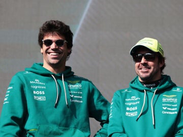 Lance Stroll y Fernando Alonso